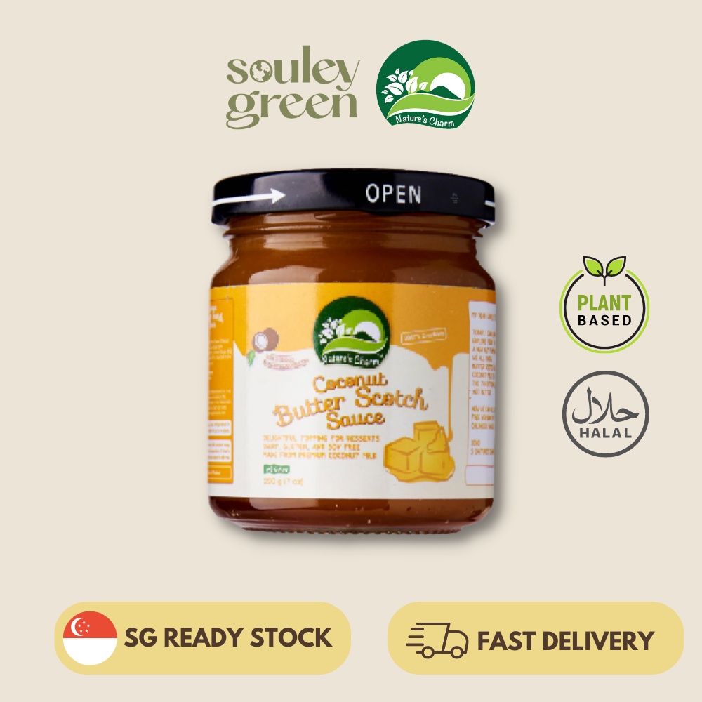 SG Ready Stock Nature S Charm Coconut Butterscotch Sauce 200g