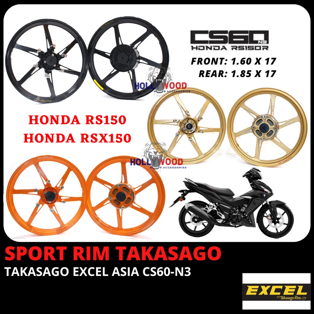 Honda Rs Rs Rsx Rsx Sport Rim Takasago Excel Asia Front X