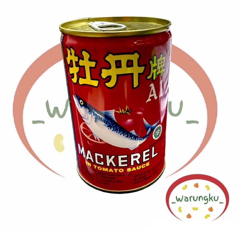 Botan 425gr Canned Mackerel Fish Sardine Tomato Sauce AI Makarel Big