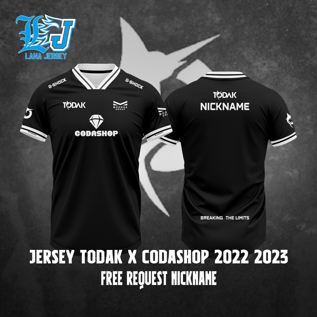 Jersey Team Todak X Codashop New Free Custom Nickname