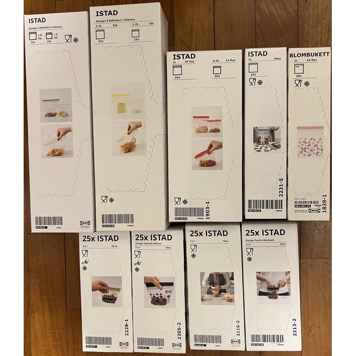 IKEA ISTAD BLOMBUKETT Resealable Ziplock Bag Shopee Singapore