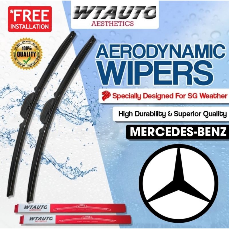 Support Aerodynamic Wiper Blade For Mercedes Benz A B C E S GLA