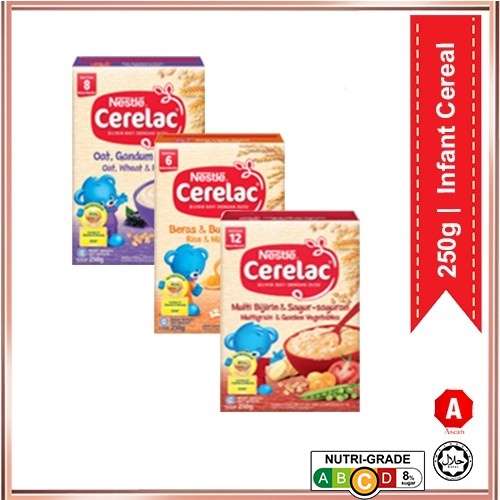 NESTLE CERELAC BANANA WHEAT PRUNES RICE MIXED FRUITS MULTI GRAIN