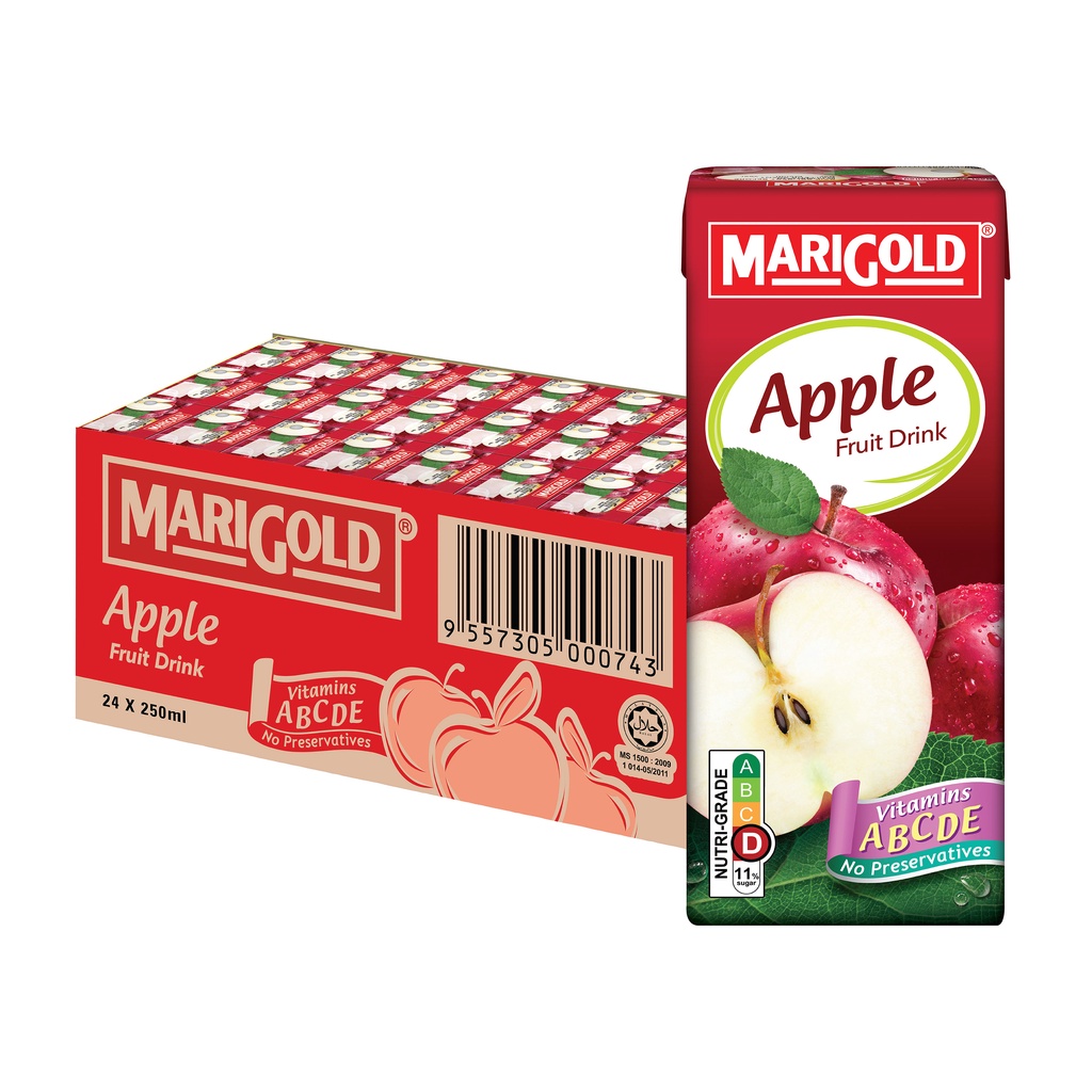 Marigold Juice Drink Apple X Ml Halal Shopee Singapore