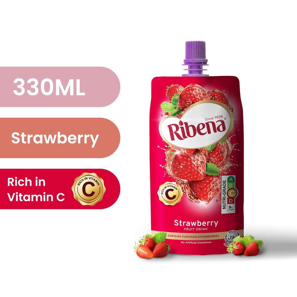 Ribena Cheerpack 100 Percent Strawberry 330Ml Shopee Singapore