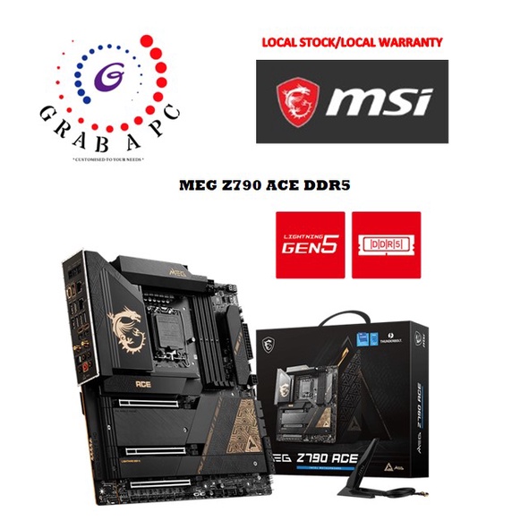 MSI MEG Z790 ACE DDR5 MOTHERBOARD Shopee Singapore