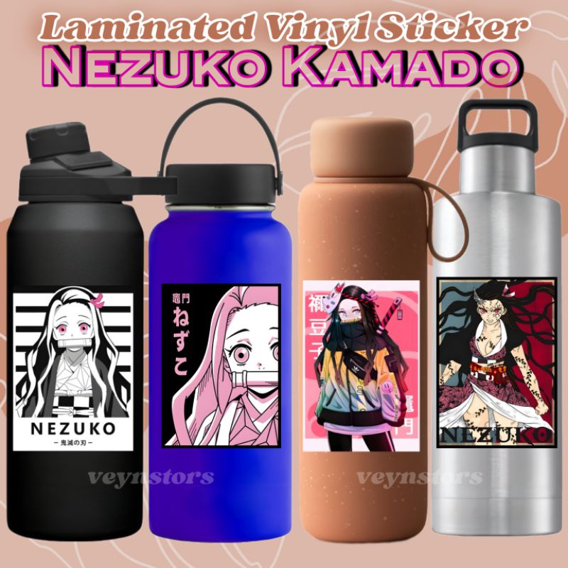 Demon Slayer Nezuko Kamado Peeker Laminated Vinyl Sticker Shopee