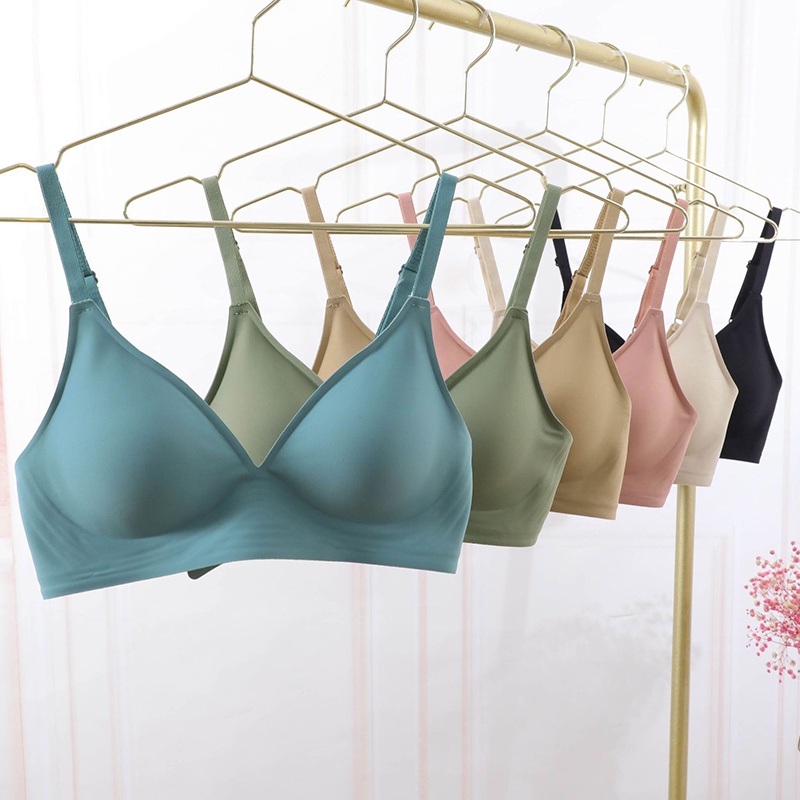 Seamless Bra Super Push Up Wireless Lingerie Small Chest Gathered Women