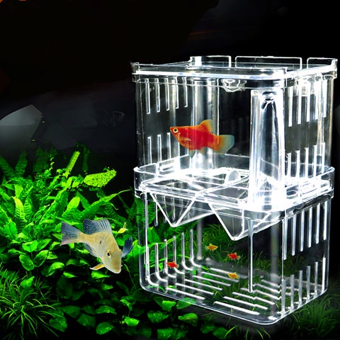 Acrylic Transparent Breeding Box Fish Tank Isolation Box Incubator