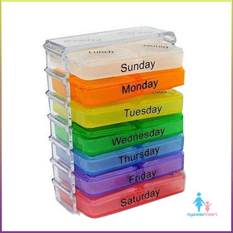 Large Pill Box Medicine Storage Tablet Container Case Organizer