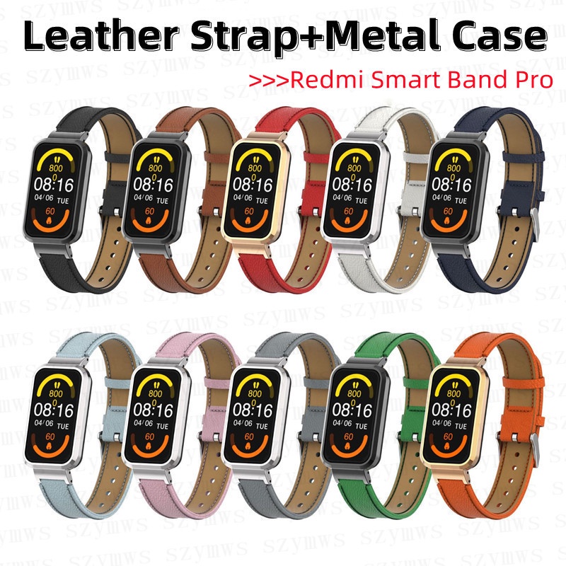 Redmi Smart Band Pro Strap Leather Strap Metal Case Replaceable Smart