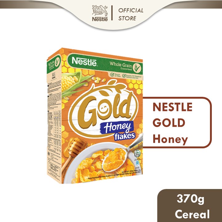 Nestle Honey Gold Cornflakes Cereal With Natural Honey And Whole Grain