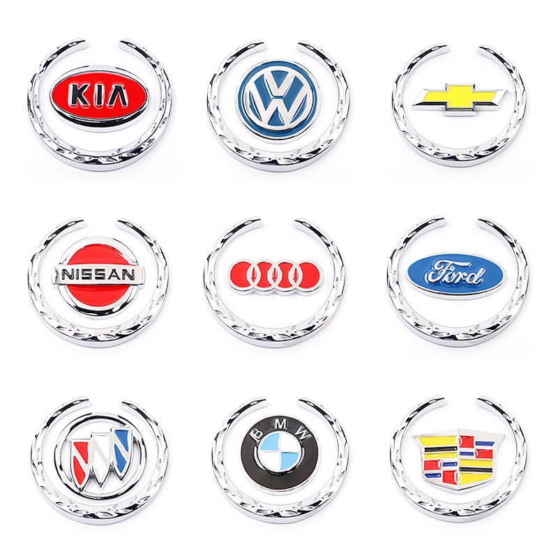 Car 3D Metal Car Badge Sticker Honda Toyota Mercedes Volkswagen Nissan