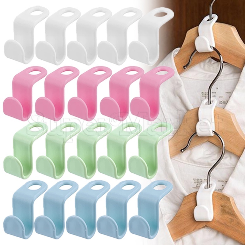 Featured Mini Clothes Hanger Connector Hooks Multifunctional Space