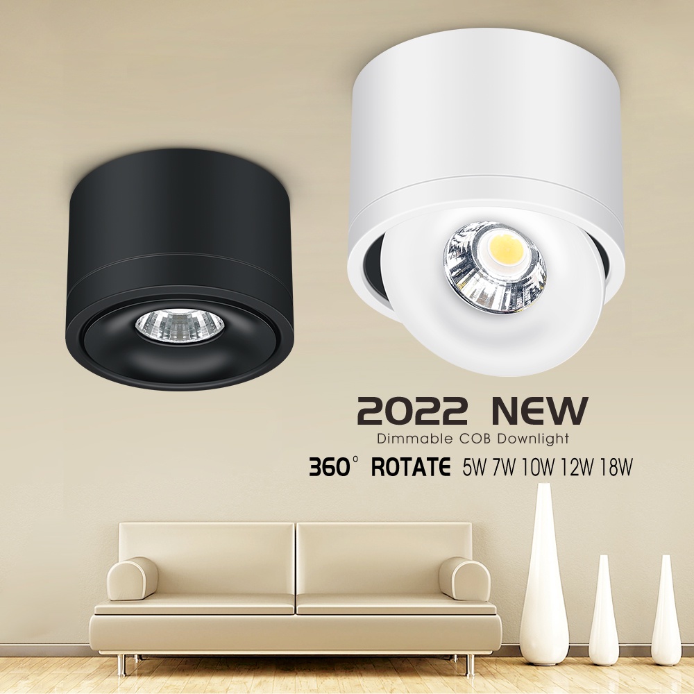 Surface Mounted LED Downlight Adjustment Anti Glare 5W 7W 12W 15W 18W