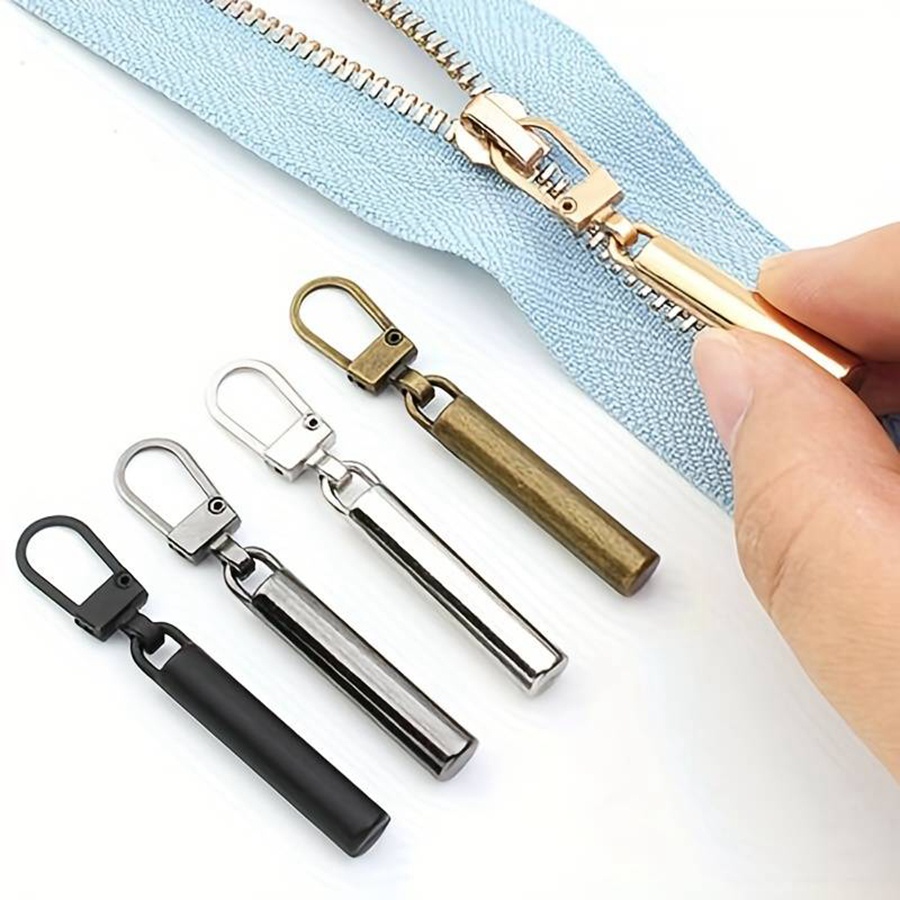 5Pcs Diy Zipper Pull Puller End Fit Rope Tag Replacement Clip Broken