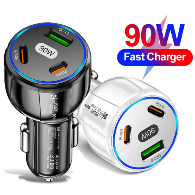 In W Car Charger Port Usb Pd Type C Fast Charging Qc Phone