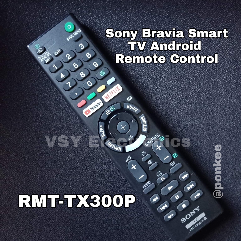 Original Sony Bravia Smart TV Android Remote Control RMT TX300P RMF