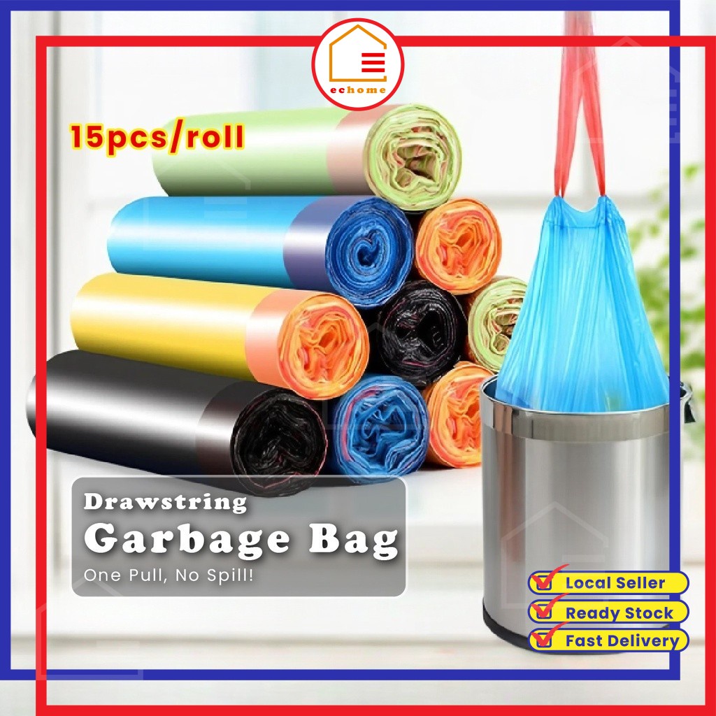 Thickened Drawstring Trash Bag Garbage Bag Plastic Bag Beg Plastik