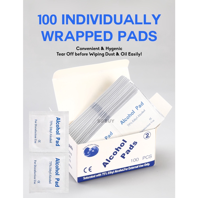 Alcohol Wet Wipe Disposable Disinfection Disinfectant Prep Swap Pad