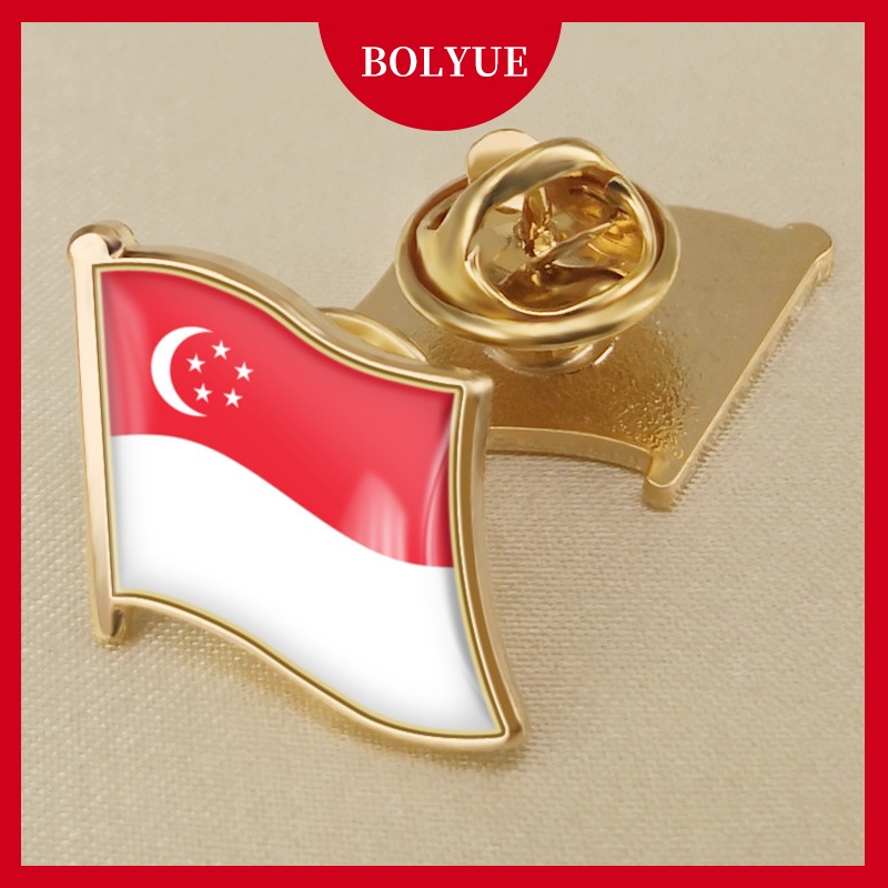 Asean Flag Pin Singapore Malaysia Thailand Philippines Vietnam Badge