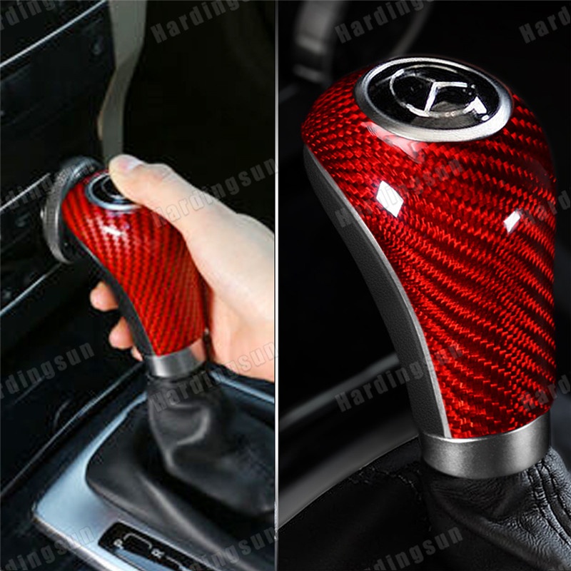 Carbon Fiber Gear Shift Knob Cover For Mercedes Benz W W G C E A