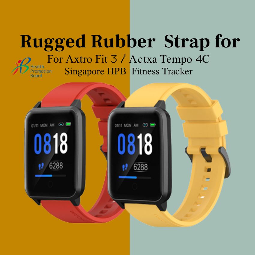 Actxa Tempo 5C 4C Durable Silicone Replacement Strap Soft Sport Band