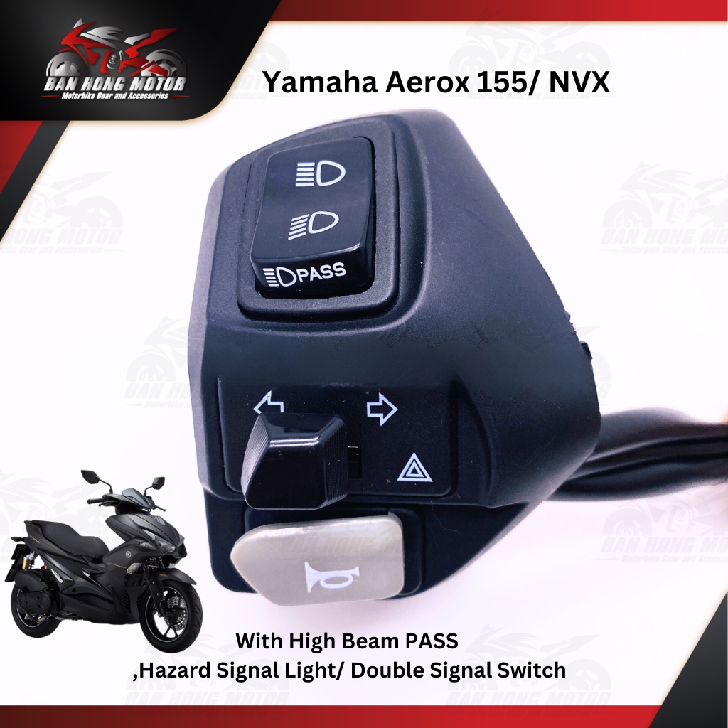 Aerox 155 V1 V2 NVX V1 Nmax V2 Left Side Handle Switch With High Beam