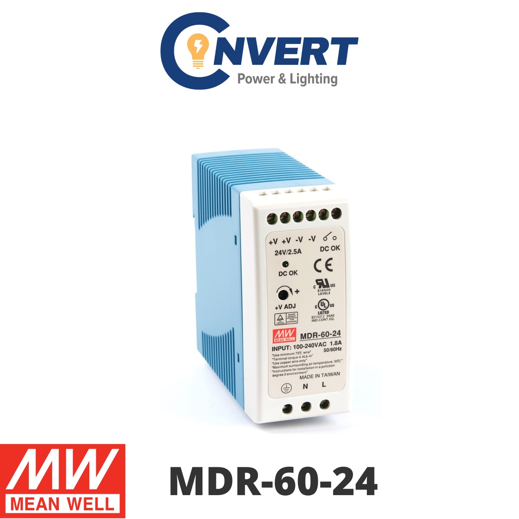 Mean Well Mdr Mdr Series Industrial Power Supply Mdr W