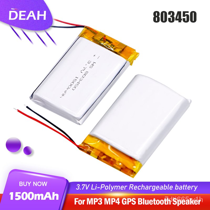 V Mah Lithium Polymer Rechargeable Baery For Mp Gps