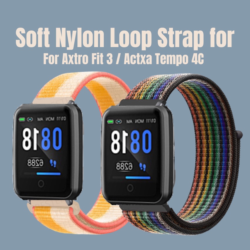 Actxa Tempo C Axtro Fit Strap Soft Nylon Loop Watch Replacement