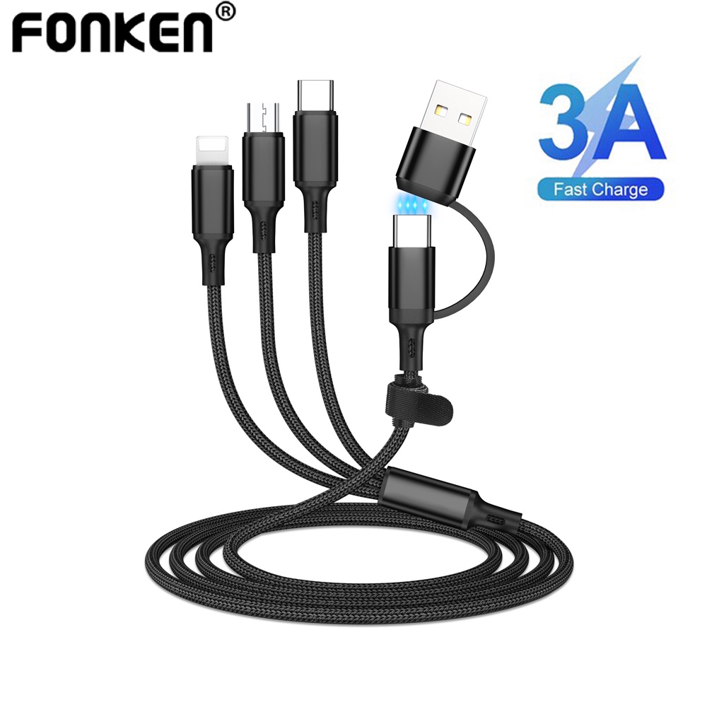 Fonken In Usb Cable A Usb Charging Cable Type C Micro Usb Ios