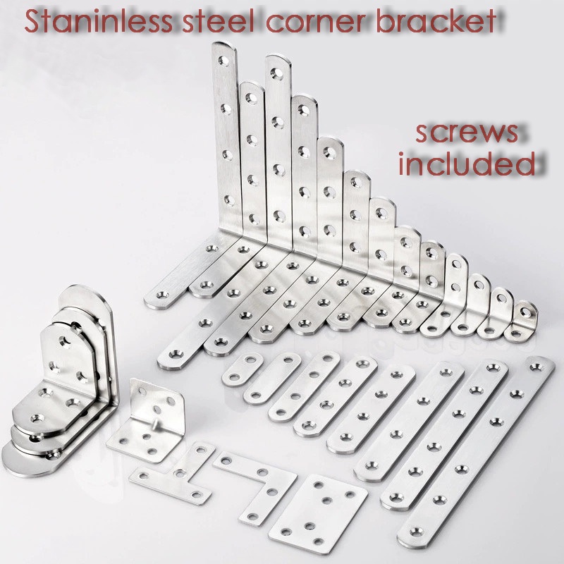 L Shape Stainless Steel Right Angle Connecter Connection Strap Corner