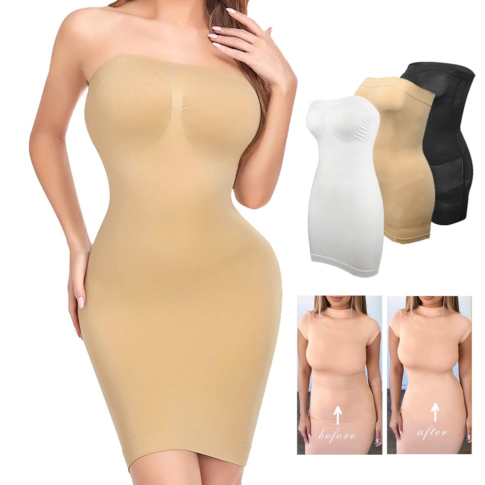 S Xlstrapless Shapewear Slip For Women Full Slips Dress Tummy