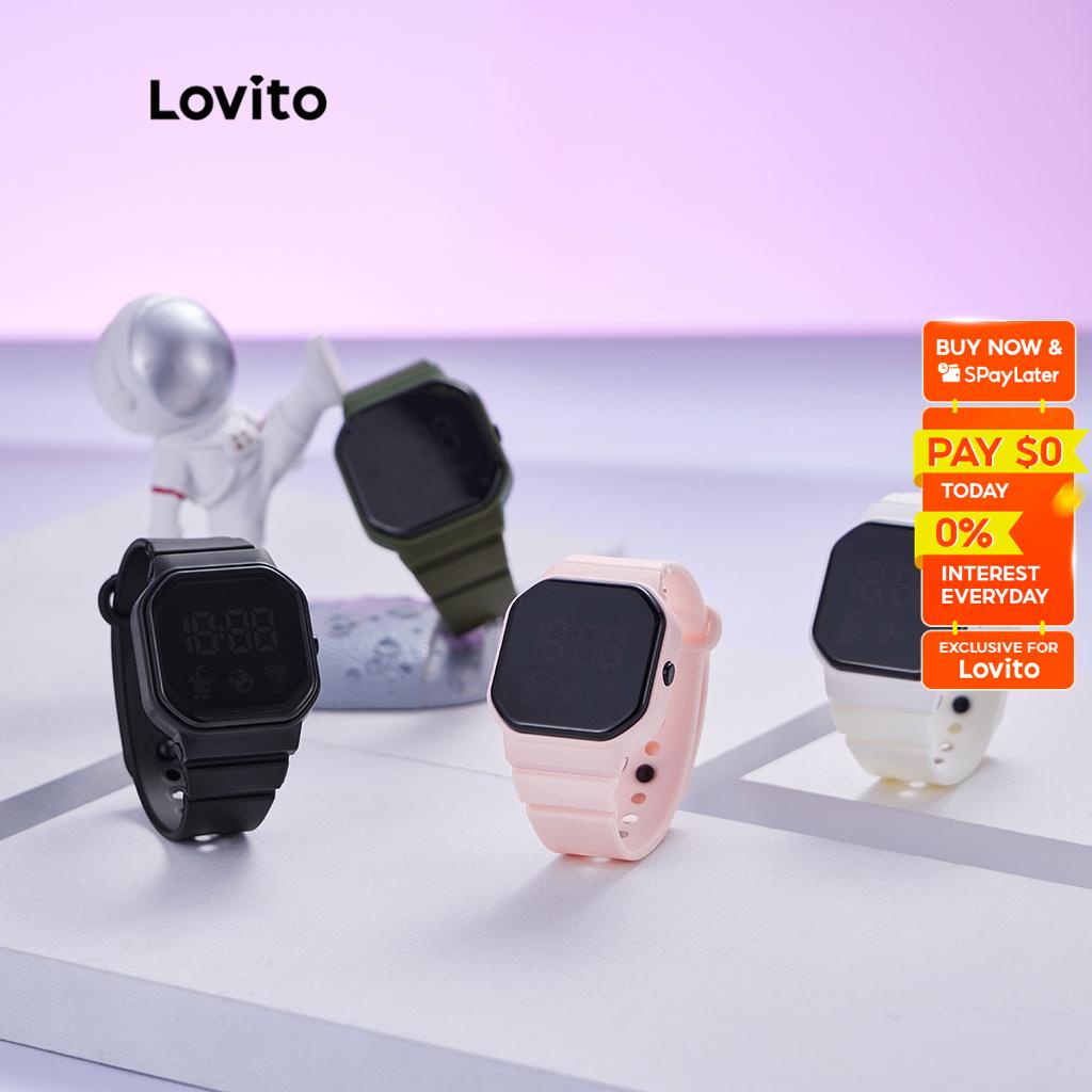 Lovito Casual Plain Square Shape Cute Football Heartbeat Decoration