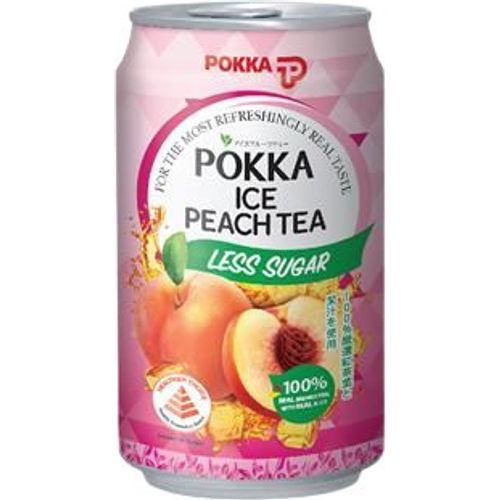 Pokka Ice Peach Tea Less Sugar Ml Shopee Singapore