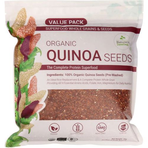 Natures Superfoods Organic Red Quinoa Seeds 1kg Shopee Singapore