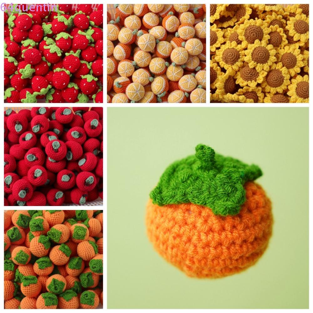 Quentin Wool Cute Fruit Strawberry Sunflower Knitted Strawberry Fruits