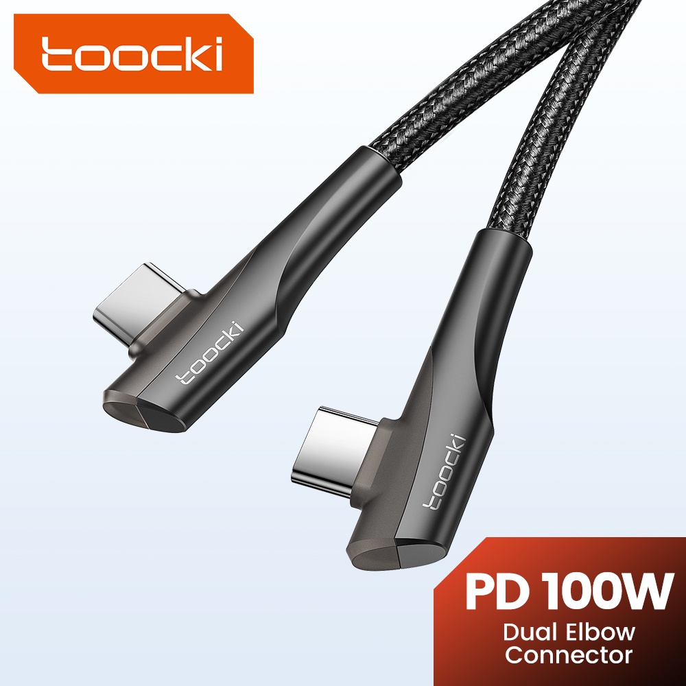 Toocki W Type C To Type C Dual Elbow Fast Charging Cable Degrees