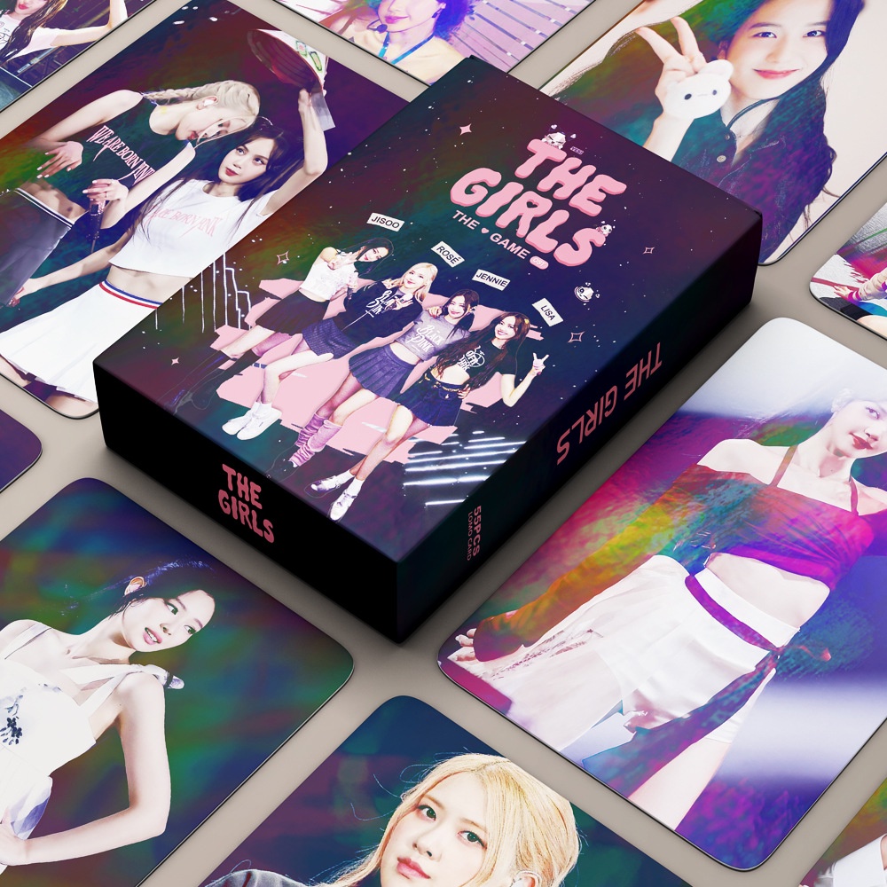 Pcs Bp The Girls Album Th Anniversary Photocards Laser Holographic