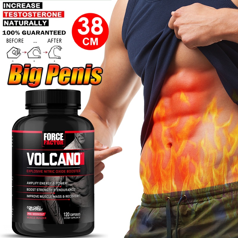 FORCE FACTOR Volcano Pre Workout Nitric Oxide Boosting Supplement For