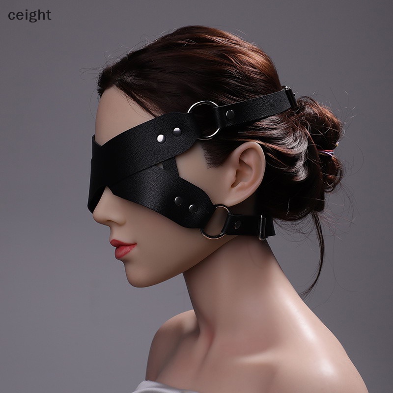 Ceight Eye Mask Sex Bondage Adult Game Couples PU Leather Eye Mask