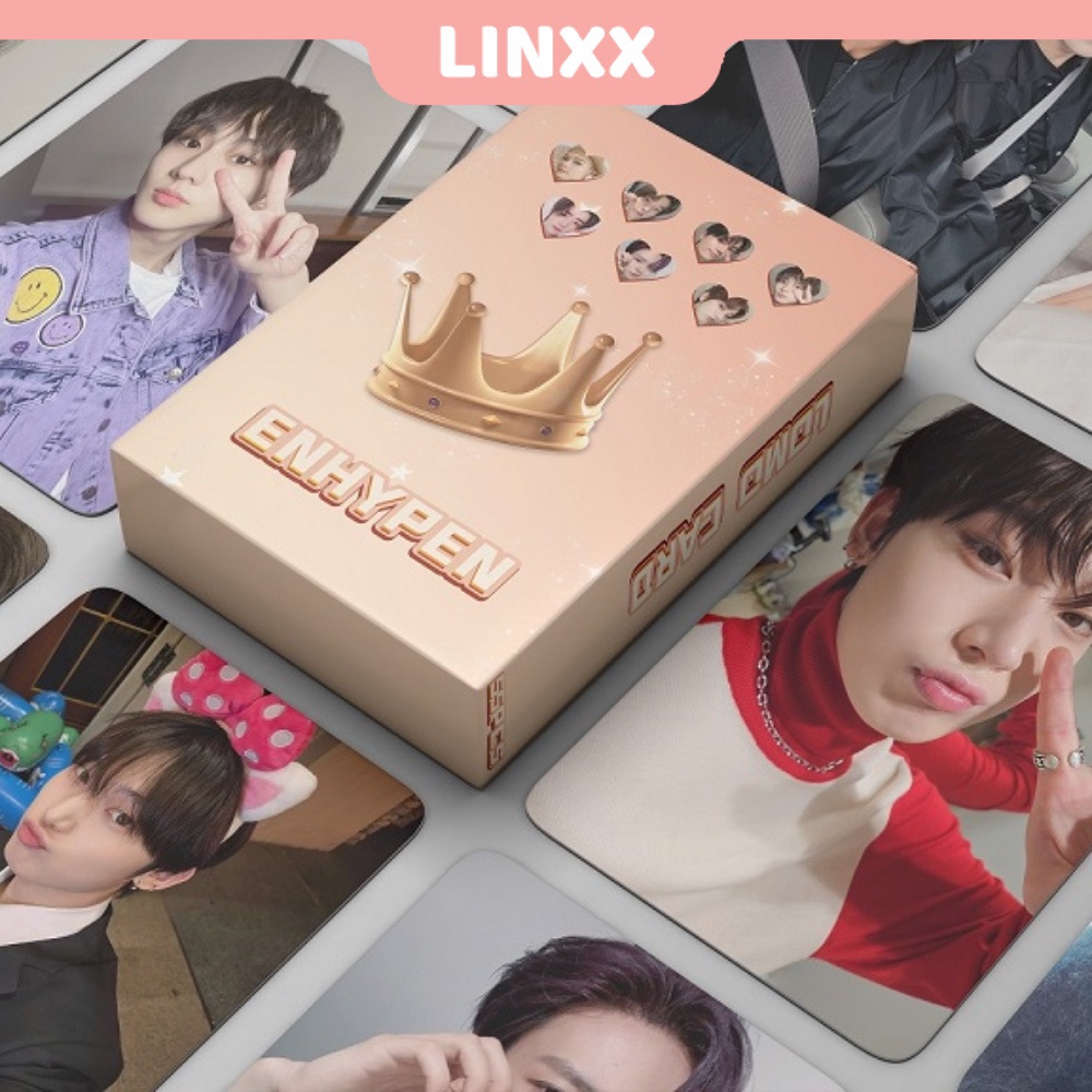 LINXX 55 Pcs ENHYPEN Holographic Laser Lomo Card Kpop Photocards