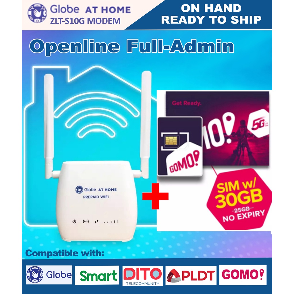 Globe At Home Prepaid Wifi ZLT S10G Openline Full Admin Shopee