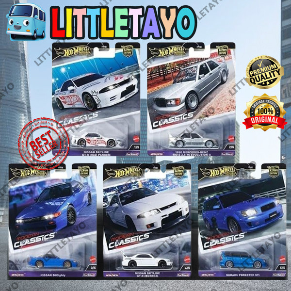 Hot Wheels Premium Modern Classics Set Nissan Skyline R33 R32 Pandem