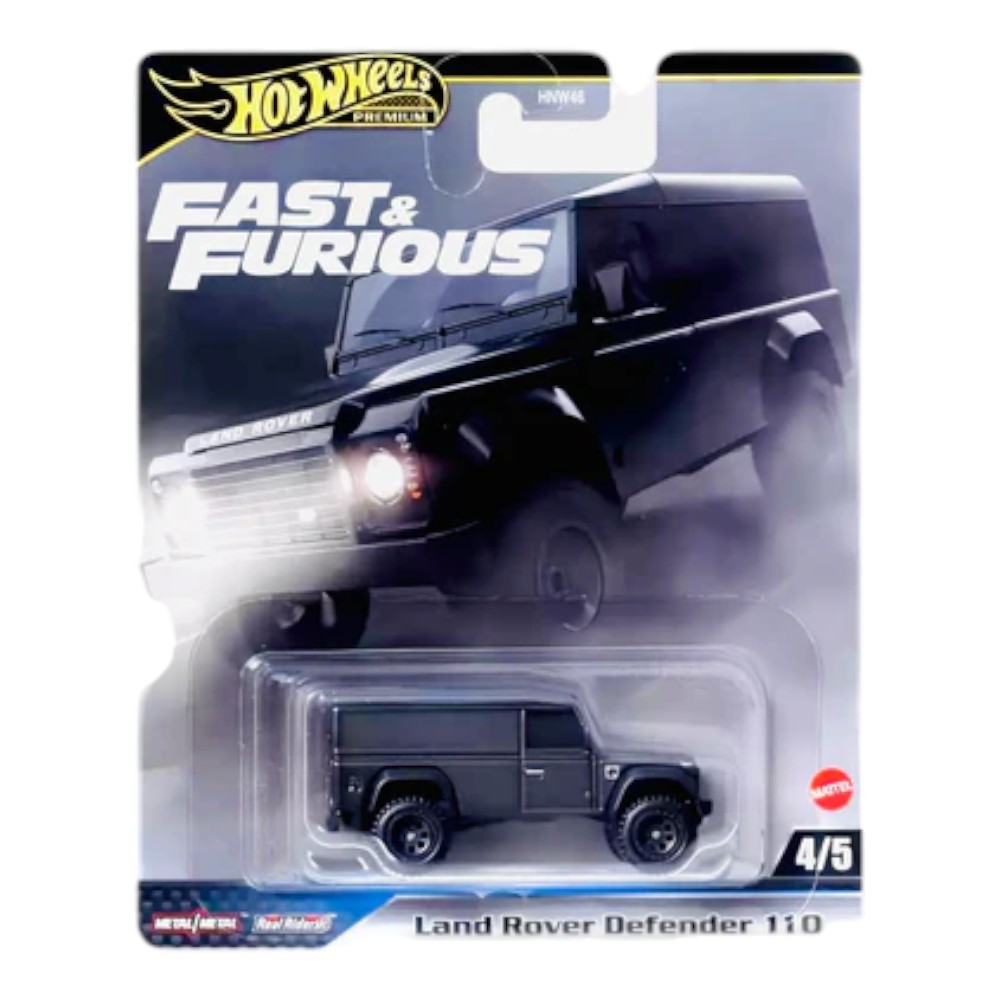 Jbl Hot Wheels Premium Fast Furious Land Rover Defender Black Racing Car Toy