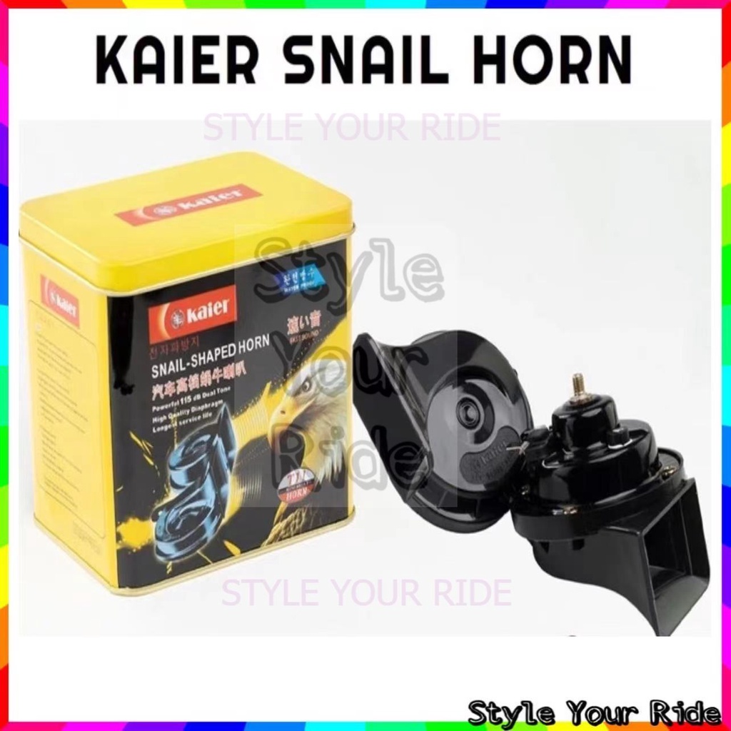 KAIER CAR KERETA MOTOR MOTORCYCLE HORN BM HORN SUPER LOUD HORN KAIER HN