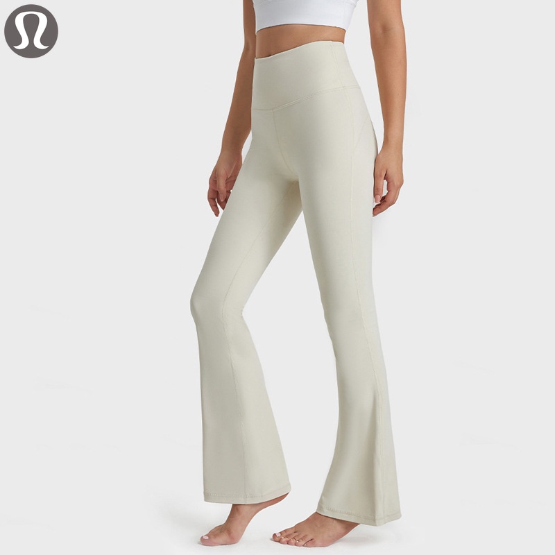 Lululemon Ultra High Waist Yoga Bootleg Pants Lulu Nude Feel Stretchy Slim Fit Tight Exercise