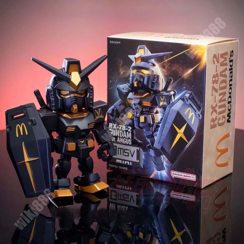 Mini Qmsv Mcdonalds Gundam Namco Limited Edition Black Gold Rx