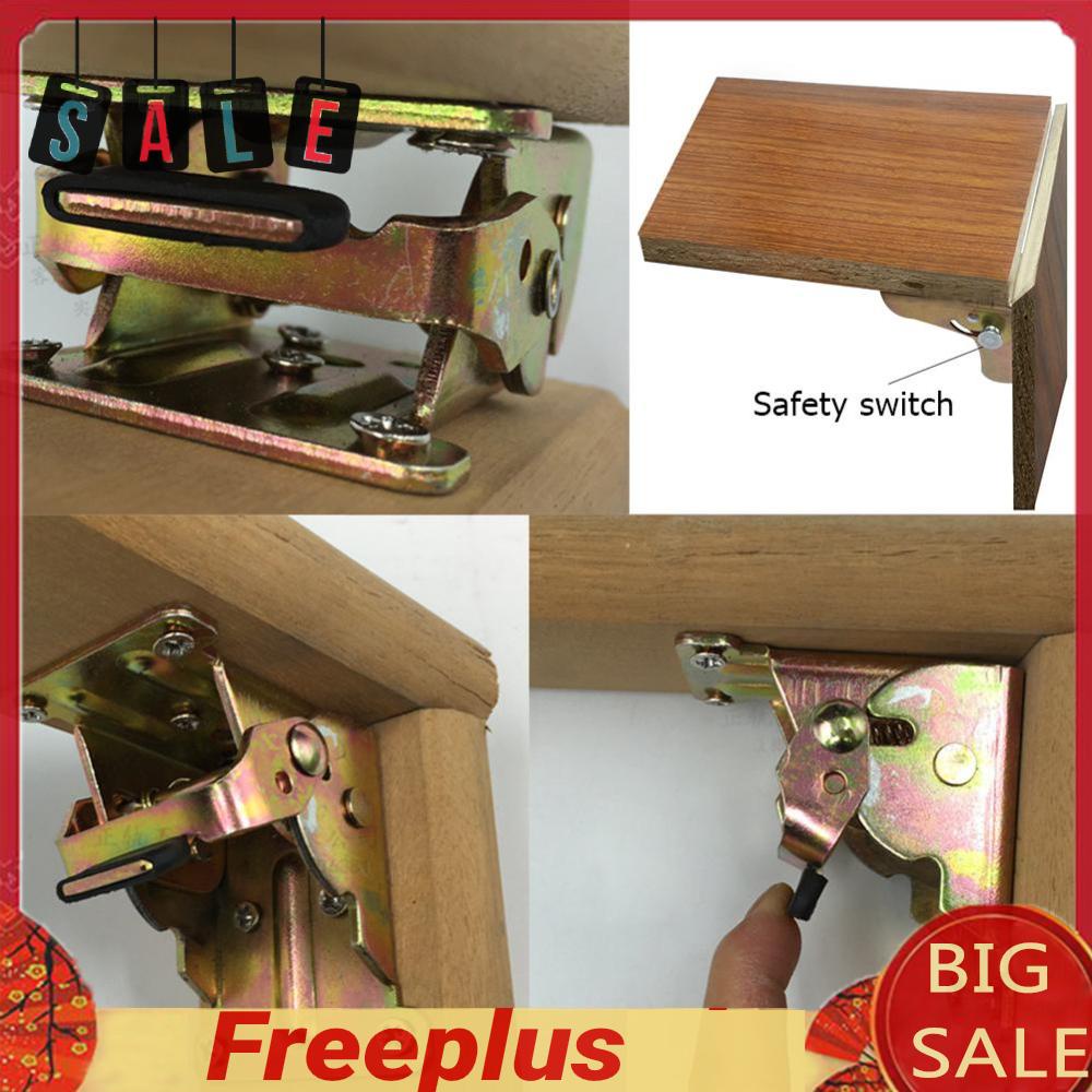 Iron Folding Hinge Notebook Cabinet Table Leg Brackets Desk Chair Feet